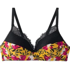 Soutien-gorge sans armatures coque souple jaune Shaker