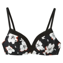 Soutien-gorge sans armatures coques souples noir Cookie
