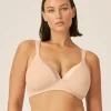 Soutien-gorge sans armatures avec bande scintillante argile