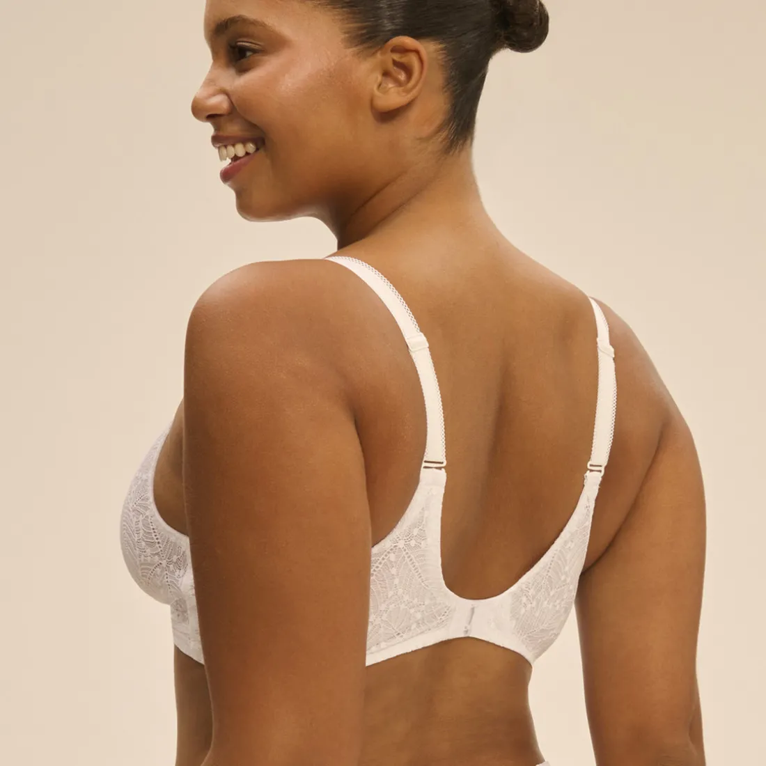 Soutien-gorge sans-armatures structuré Blanc