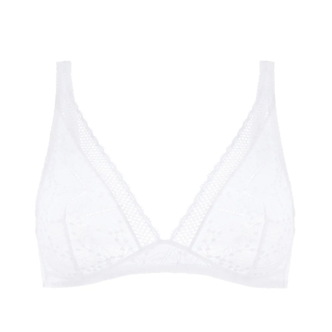 Soutien-gorge sans-armatures structuré Blanc