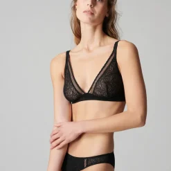 Soutien-gorge sans-armatures structuré Noir