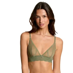 Soutien-gorge souple kaki Lorie vert