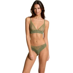 Soutien-gorge souple kaki Lorie vert