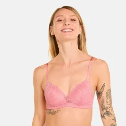 Soutien-gorge souple sans armatures rose Abeille