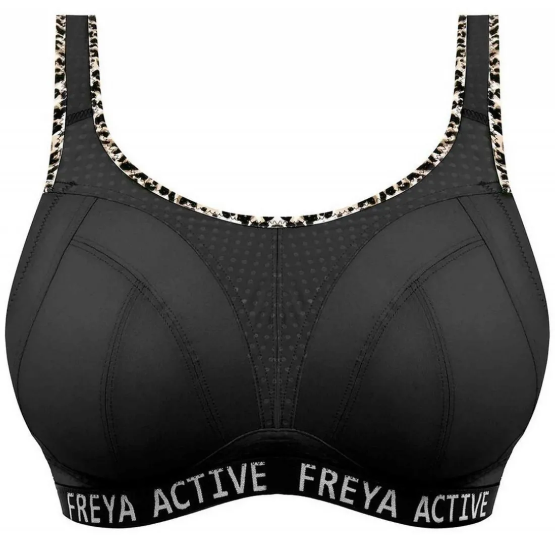 Soutien-gorge sportif sans armatures - Noir Freya Active en nylon