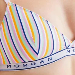 Soutien-gorge Triangle Coques Amovibles - Multicolore Morgan Lingerie en coton
