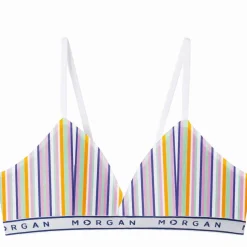 Soutien-gorge Triangle Coques Amovibles - Multicolore Morgan Lingerie en coton