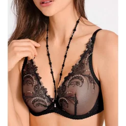 Soutien-gorge Triangle Plongeant Armature Aubade noir