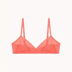 Soutien-gorge triangle sans armatures - Rose
