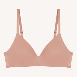 Soutien-gorge triangle sans armatures rose