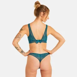 Soutien-gorge triangle sans armatures bleu Nanaya