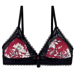 Soutien-gorge triangle sans armatures - Rouge Pomm Poire