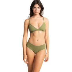 Soutien-gorge triangle sans armatures Kate vert en coton