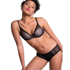 Soutien-gorge triangle sans armatures - Noir
