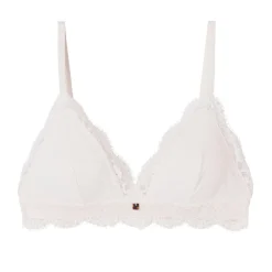 Soutien-gorge triangle sans armatures ivoire Gaïa beige