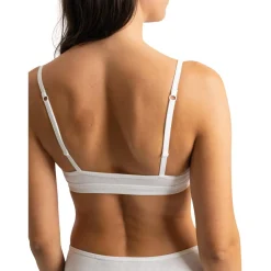 Soutien-gorge triangle sans armatures Kate blanc en coton