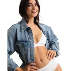Soutien-gorge triangle sans armatures Kate blanc en coton