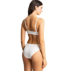 Soutien-gorge triangle sans armatures Kate blanc en coton