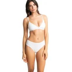Soutien-gorge triangle sans armatures Kate blanc en coton
