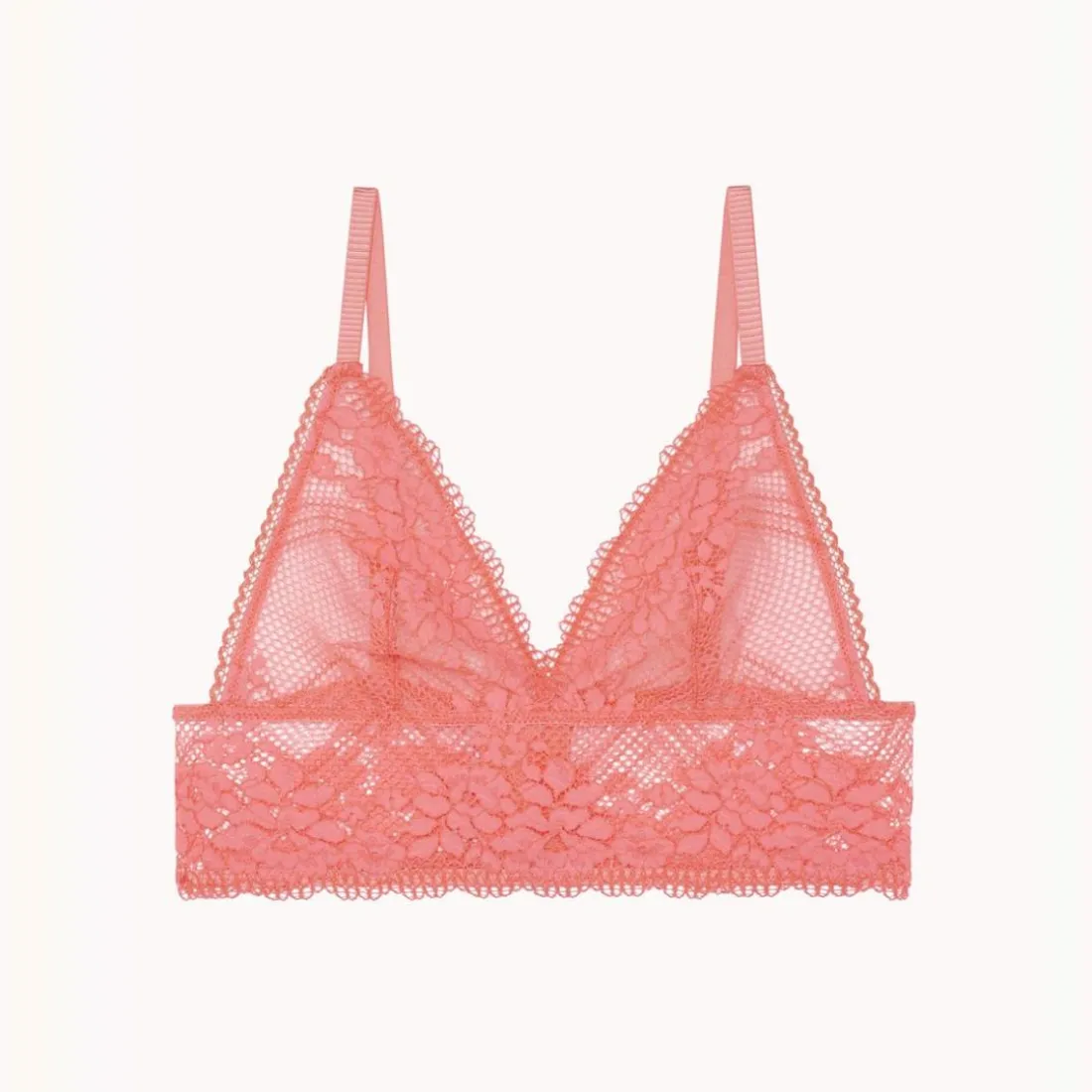 Soutien-gorge triangle sans armatures - Orange