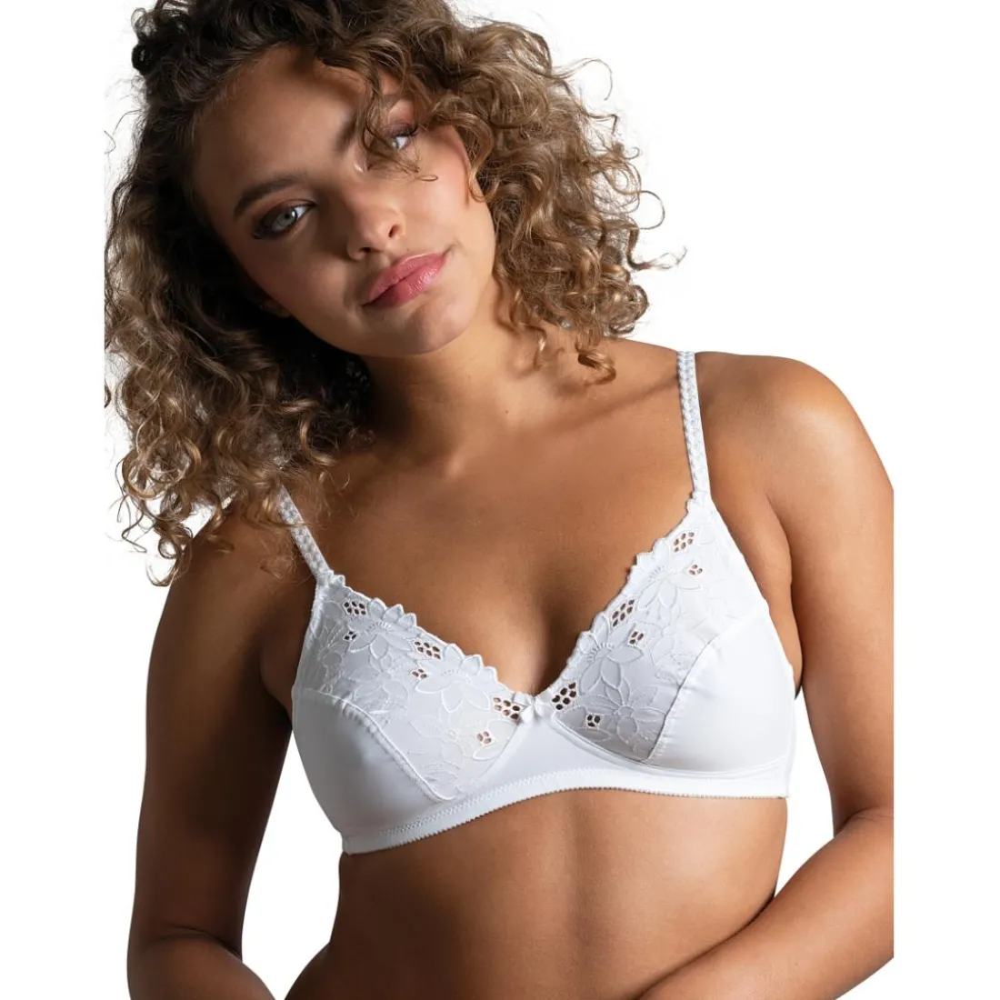 Soutien-gorge triangle sans armatures - Blanc