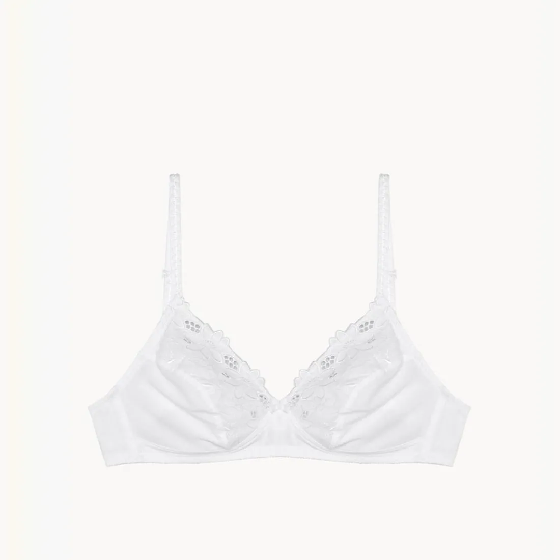Soutien-gorge triangle sans armatures - Blanc