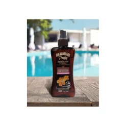 Spray Huile Sèche Protectrice Bronzage Parfait à la Noix de Coco et Goyave - SPF 15