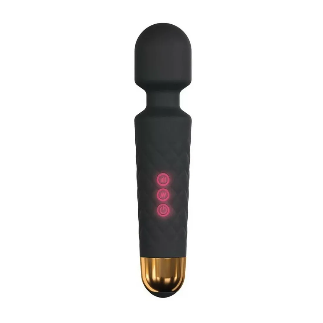 Stimulateur/wand avec embouts interchangeables KIT WANDERFUL - Noir Dorcel