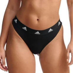 String femme Coton Logo Adidas noir