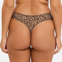 String Lya Imprimé Léopard Mocha - Marron