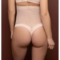 String taille haute gainant Beige Bye Bra