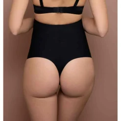 String taille haute sculptant - Noir Bye Bra