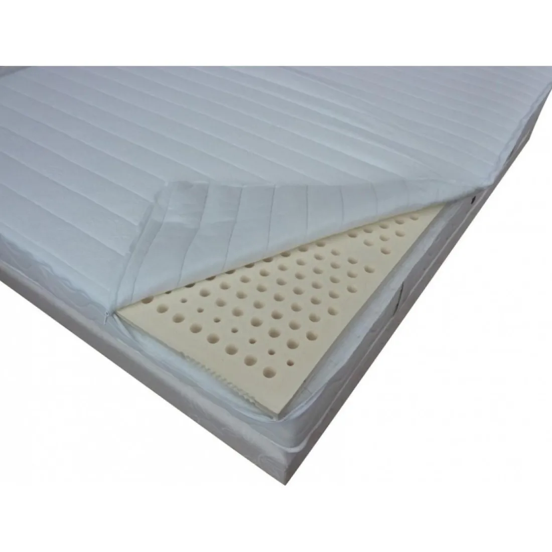 Surmatelas 100% latex 3 zones Déhoussable & Lavable ADELE
