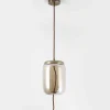 Suspension LED ODALYS Verre Transparent Fumé