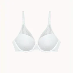 Suzy - Soutien-gorge plongeant avec coques blanc