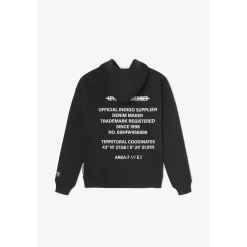 Sweat à capuche garçon Tanbo en coton noir