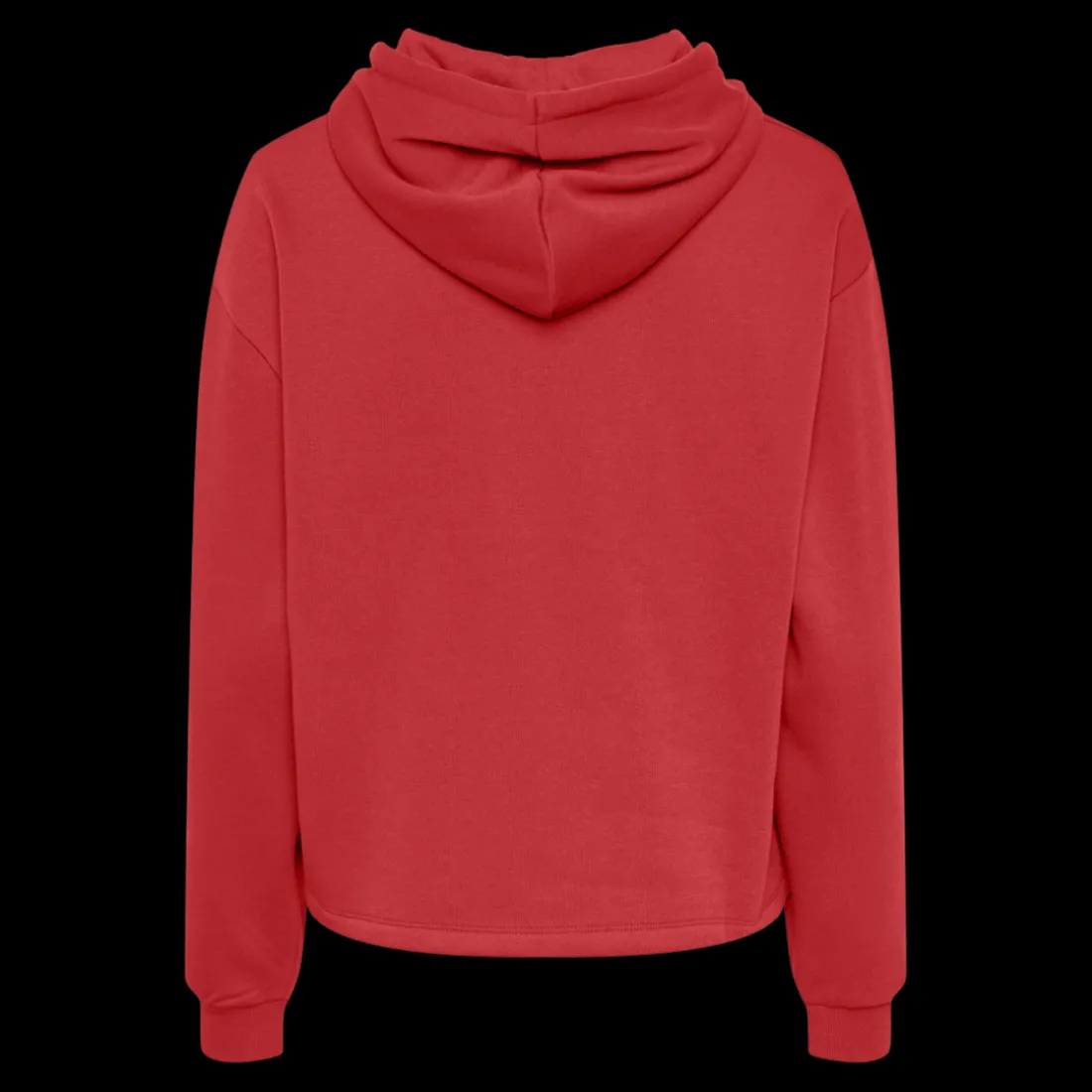 Sweat à capuche rouge en coton Sia