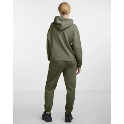 Sweat à capuche vert en coton Léa