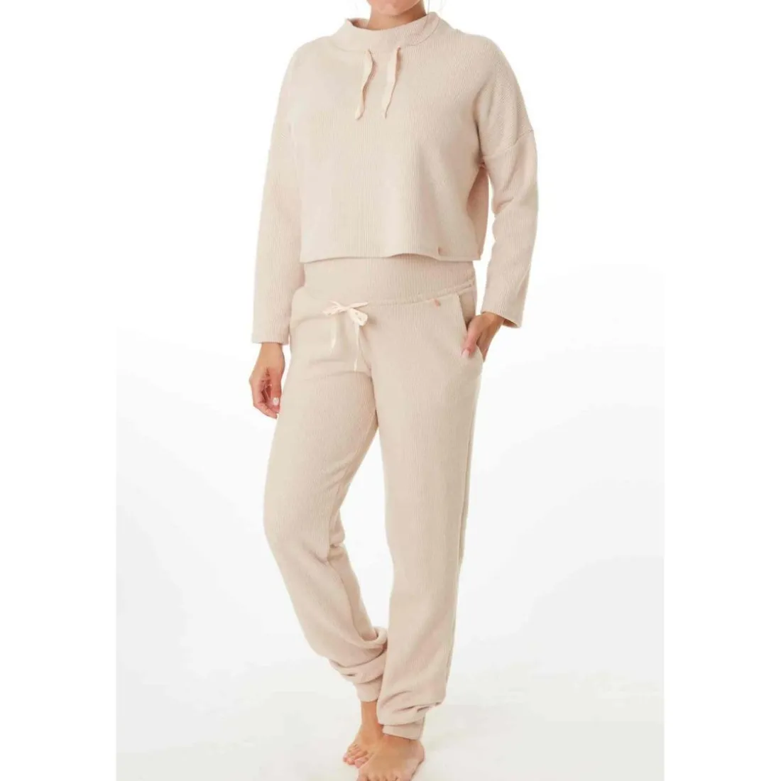 Sweat court maternité blanc Cache Coeur Lingerie en viscose
