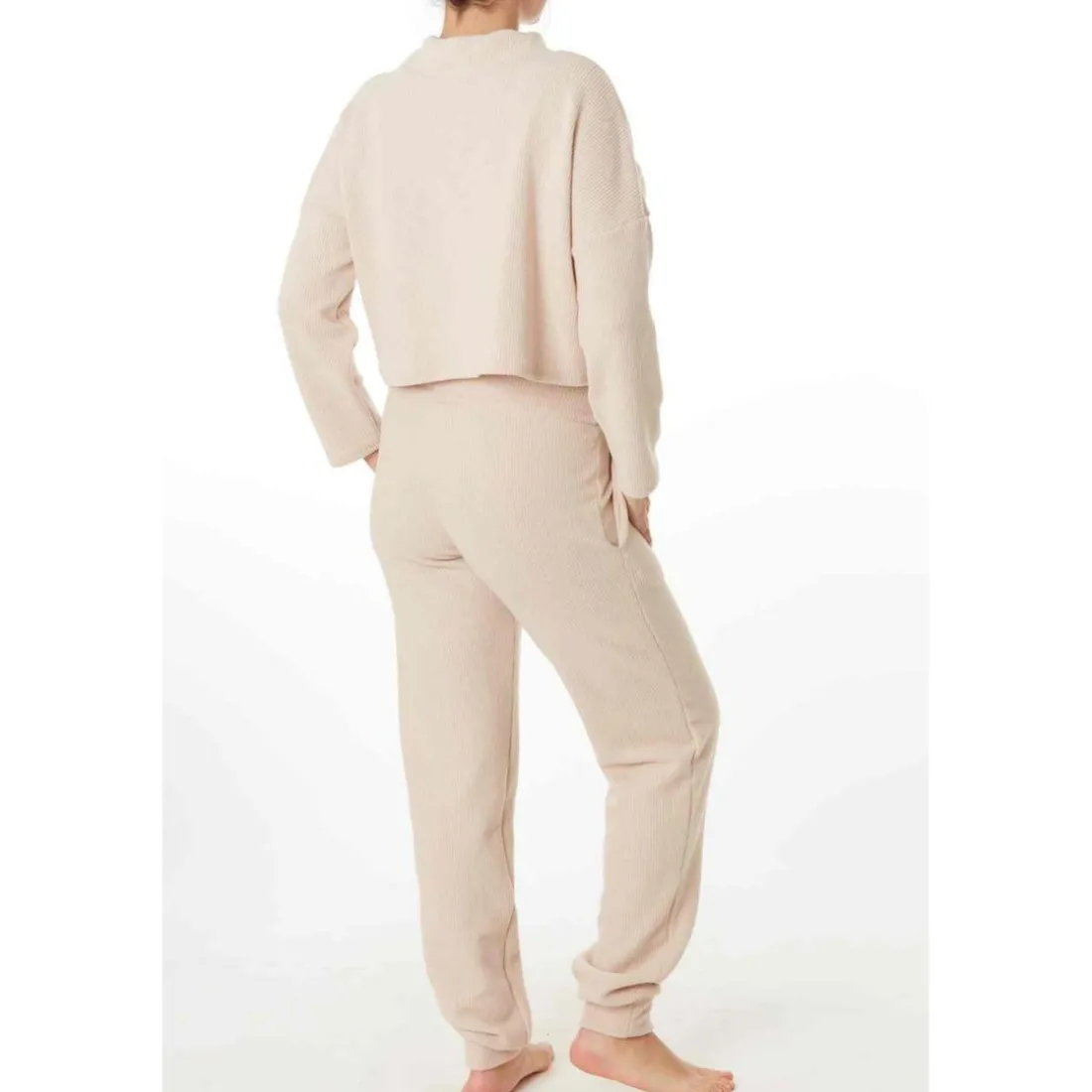 Sweat court maternité blanc Cache Coeur Lingerie en viscose