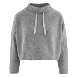 Sweat court maternité gris Cache Coeur Lingerie en viscose