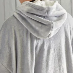 Sweat Plaid Polaire en Polyester 70 x 87 BIEN AU CHAUD Acier