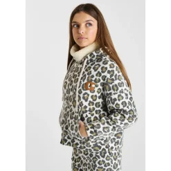 Sweat-Shirt capuche marron Pia en coton