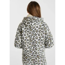 Sweat-Shirt capuche marron Pia en coton