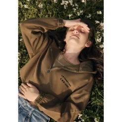 Sweat-Shirt fille capuche JOIAGI marron Dee