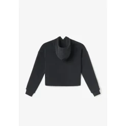 Sweat-Shirt fille capuche BENDGI noir en coton