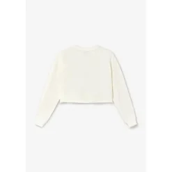 Sweat-shirt fille GINOGI blanc en coton