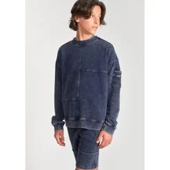 Sweat-Shirt garçon JONBO bleu en coton