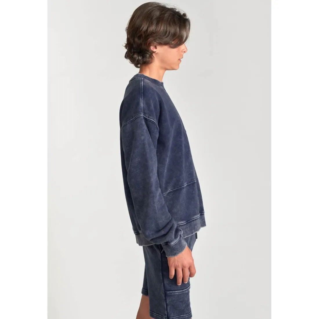 Sweat-Shirt garçon JONBO bleu en coton